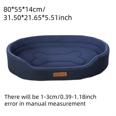 TEMU Moisture-wicking Dog Bed With Removable Cover - Durable, Bite-resistant, Soft & Comfortable For All Sizes, In Multiple Colors & Sizes, Pet Bed|comfortable Dog Bed|durable Dog Bed Image