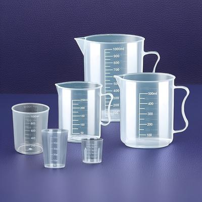 TEMU Multipurpose 6pcs Plastic Measuring Cup Set - Ideal For Baking, Cooking And Measuring Liquids And (1.014oz To 33.814oz) Image