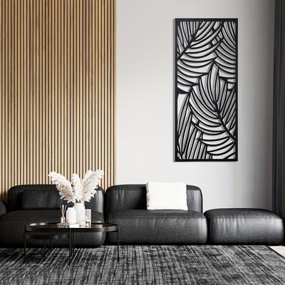 "TEMU Large Iron Wall Art - Room Decor, 11.8"x27.3", Black Metal Wall Hanging, Indoor Vertical Decorative Piece For , Wall Decor" Image