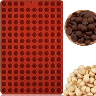 TEMU 1pc Of Mini Semi-spherical Silicone Molds, Featuring 148 Cavities For Baking Round Treats Snacks, Candies, Chocolate Chip , Wax, And ; Safe For Use , Small Half-ball Pellet Sheets Are Versatile. Image