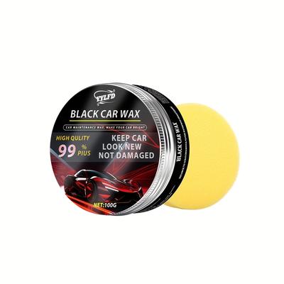 TEMU Car Wax, Polish And Scratch Removal - Long-lasting Protection, , Easy Application, Suitable For Black Vehicle Cars, Brightens Paintwork Image