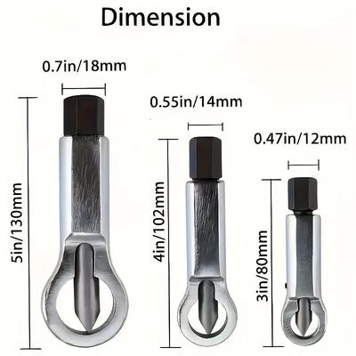 TEMU 2# Chrome Vanadium Splitter Tool, Quick Release Rusty Nut Remover, Non-powered Bolt Cutter, No , For Hardware Nuts And Bolts Image