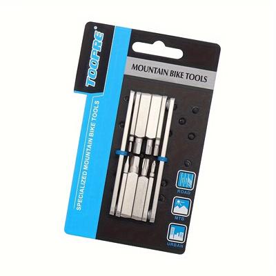 TEMU Bike Repair Tool Kit - Steel, Fit For Mountain & Road Bikes, Includes Hex Wrench Set Image