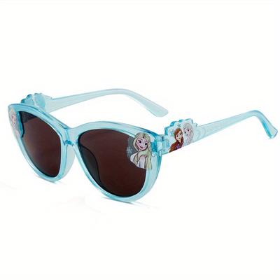 TEMU 1pc Frozen Princess Glasses - Women' Summer Sun & Fashion Accessory, Parties & Holidays, Ideal Gift For Christmas, Valentine's, Thanksgiving, Easter, Halloween, Glasses | Design | Plastic Glasses Image
