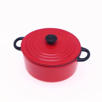 TEMU 1pc Dollhouse Miniature Simulated Double Handle Pot Model, Mixed Color Metal Kitchen Scene Prop, Diy Miniature Home Decor For Hobbyists & Collectors, 14+ Years Old Image