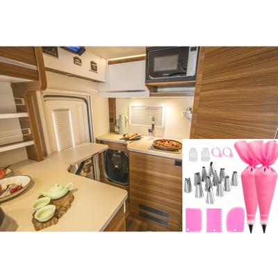 TEMU Set Of 21pcs For Cake Decoration Including Baking Tools, Molds, Piping Bags, And Tips. Image