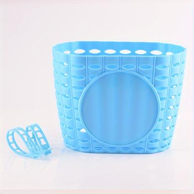 TEMU Durable Pp Material Bike Basket For ' Bicycles - Black, Secure Handlebar Mounting, , Designed For Stability , Bike Accessory|sturdy Handlebar Mount|durable Pp Basket, Bicycle Basket For Bicycles Image