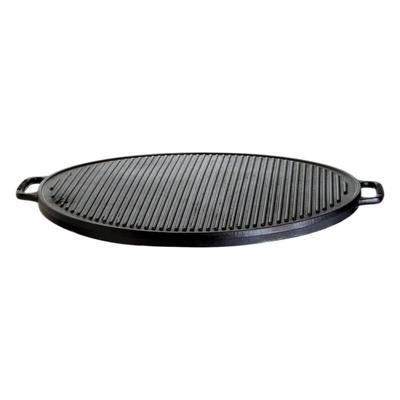 Gusseisenkuss - Grillplatte aus Gusseisen ø 30 cm Gussplatte Plancha geriffelt/glatt Image