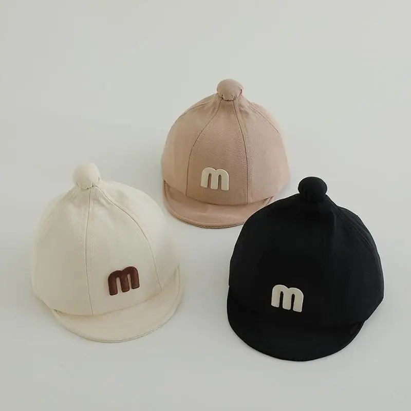 Brief Muster Baby Baseball Kappe Sommer Weiche Baby Jungen Mädchen Sonnenhut Einstellbar Casual Infant Kleinkind Kinder Schirmmützen Image