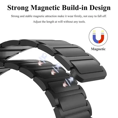 Magnetisches Band für Samsung Galaxy Watch 7/FE/6 Classic/5 Pro/4 44 mm 40 mm ohne Lücken Image