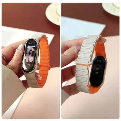 Magnetisches Band für Xiaomi Mi Band 9 Armband/Smart Band 8 Armband Ersatz für Männer Frauen Sport Image