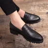 Neue britische Business formale dicke Sohle lässig Herren schuhe Nachtclub weiches Leder Brogues