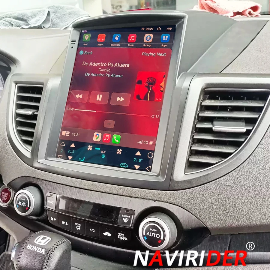 Android 14, vertikaler Touchscreen für Honda CRV CR-V 2012–2016, Autoradio, Multimedia-Video-Player, GPS-Navigation, Stereo, Carplay Image
