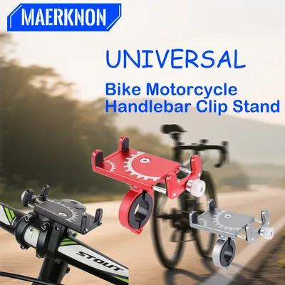 Aluminium Legierung Telefon Halter Fahrrad Motorrad Lenker Clip Ständer Mountainbike Telefon Halter Unterstützung GPS Clip Fahrrad Telefon Ständer
