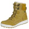Damen Fellstiefel mit Lammwolle Winterstiefel Braun