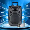 Altoparlante Bluetooth wireless da 15 pollici Subwoofer da ballo quadrato portatile ad alto volume per esterni Altoparlante stereo per karaoke mobile ad alta potenza