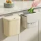 9L Wall Mounted Trash Can Household Galley Waste Bin Hanging Bathroom Trash Can With Lid Food