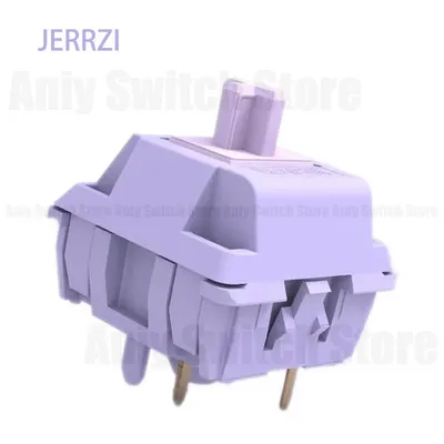 JERRZI Misty Purple Mute Switch Mute 37/45gf 5pin Mechanical Keyboard Switches Fine Lubrication