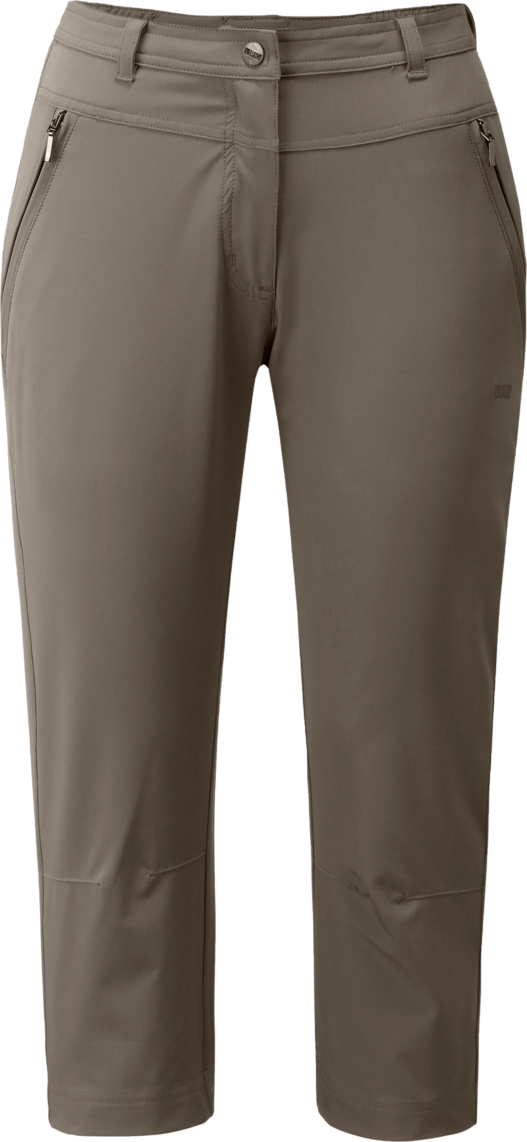 3/4-Hose DEPROC ACTIVE "KENORA PIRATE WOMEN", Damen, Gr. 36 (S), Normalgrößen, braun, 97% Polyester; 3% Elasthan, Hosen, auch in Großen Größen erhältlich