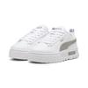 Sneaker PUMA "Mayze Glitter Sneakers Mädchen", Kinder, Gr. 31, weiß (weiß silber metallic), Obermaterial: Synthetik, Textil; Futter: Textil; Innensohle: Textil; Laufsohle: Gummi, Schuhe