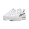 Sneaker PUMA "Mayze Glitter Sneakers Mädchen", Kinder, Gr. 37, weiß (weiß silber metallic), Obermaterial: Synthetik, Textil; Futter: Textil; Innensohle: Textil; Laufsohle: Thermoplastischer Gummi, Schuhe