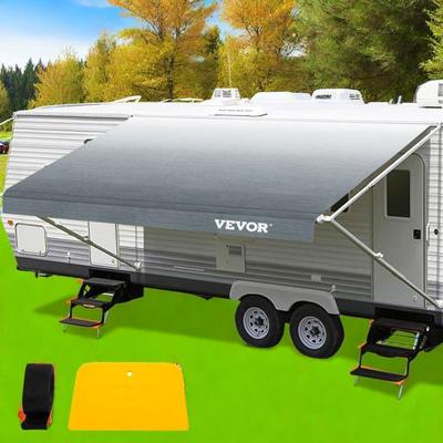 TEMU Rv Awning Replacement Fabric 15ft Gray Fade Durable Waterproof Cover For Camper Trailer Image