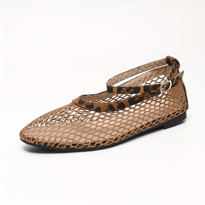 TEMU New Women's Breathable Leopard Print Slip-on Shoes With Straps, Featuring A Lightweight And Soft Sole Along With A , Versatile Styling. Image