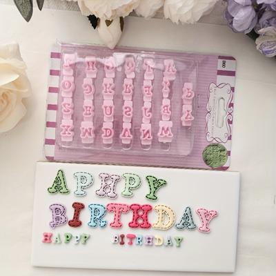 TEMU 26pcs Large And Small Letter Stamps Soft Clay Mold For Diy Creative Decoration Earrings, Ornaments, Mud Sculpture And Other Production Molds Printing Mold Jewelry Making Kits Image