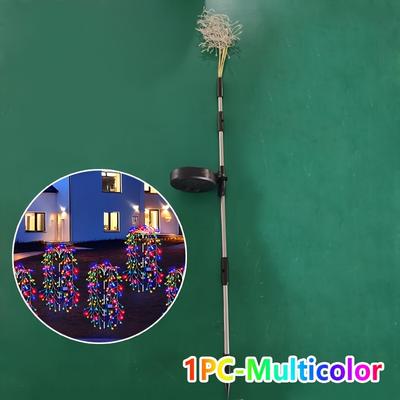 TEMU 1pack Solar Copper Wire Lights, Outdoor Festival Party Atmosphere Lights, 8 , Courtyard, Terrace, Sidewalk, , Ramadan Festival, Wedding, Holiday Party Decorative Image