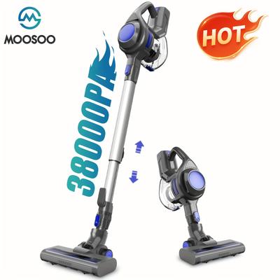 TEMU 1set, Moosoo Cordless Vacuum 4-in-1 Lightweight Stick Vacuum Cleaner, Xl-618a, Deep Hair Hard Floor Carpet, Cleaning Supplies, Cleaning Tool Image
