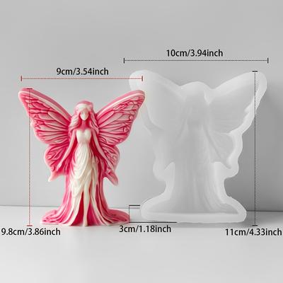 TEMU Silicone - Diy Flower Fairy Resin Plaster - High-temperature, , Durable, Holiday And Birthday Gifts Image