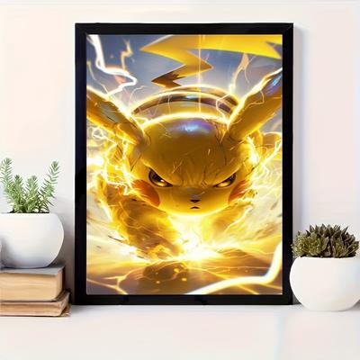 TEMU Colorful Cartoon Diamond Painting Set, Kit With Full Diamonds And Dot Paintings For Diy 5d All-diamonds Arts And Crafts Suitable For Home Wall Holiday Decoration Gift Image