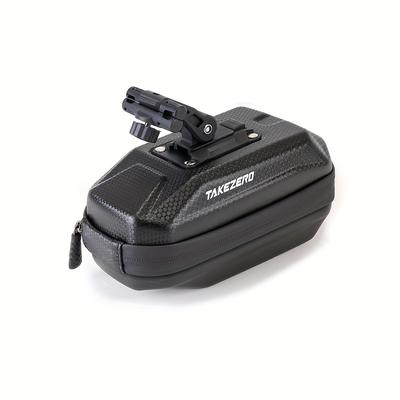 TEMU 1pc Eva Hard Shell Bicycle - Bicycle Tail Bag - Bag, Detachable And Adjustable Shoulder Strap, Shock-absorbing Rear Seat Bag, Bicycle Equipment Accessories, Suitable For Road And Mountain Bikes Image