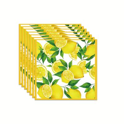 TEMU 20pcs Fruit Themed Birthday Party Tableware, Party Napkins, Party Decorations, Including 20 Napkins, Supporting 20 People, Suitable For Spring And Summer Fruit Birthday Parties Image