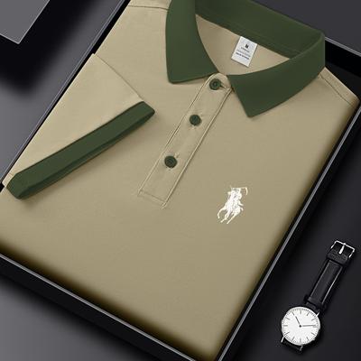 TEMU 298 Display Men's Short-sleeve Golf Shirt, A Comfortable Business Casual Top Suitable For Image