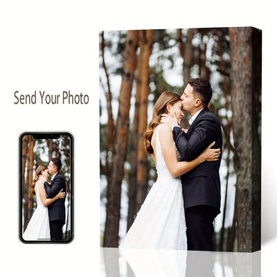 TEMU Custom Canvas Prints With Your Photos Canvas Prints Custom Picture Canvas Customized Photo Personalized Canvas Pictures For Wall Decor Gifts For Couple Mom, Friend Image