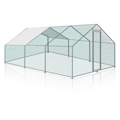 Swanew - Hühnerstall Outdoor großer Hühnerhaus Dach Freilaufgehege Geflügelstall mit pe Verzinkter Image