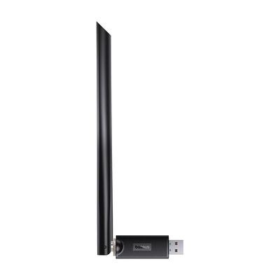 Externe USB-WLAN-2,4-GHz-150-Mbit/s-Netzwerkkarte mit 6-dBi-Antenne, schwarz Image