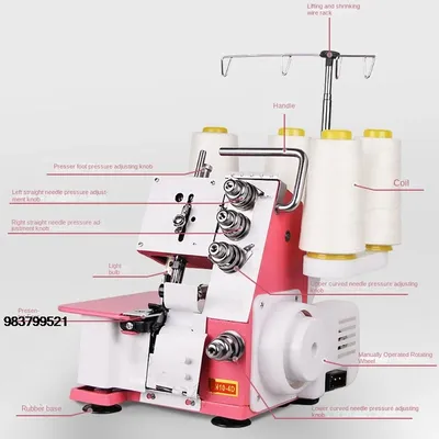 Good Price Four-thread overlock sewing machine upgraded overlock sewing machine desktop overlock
