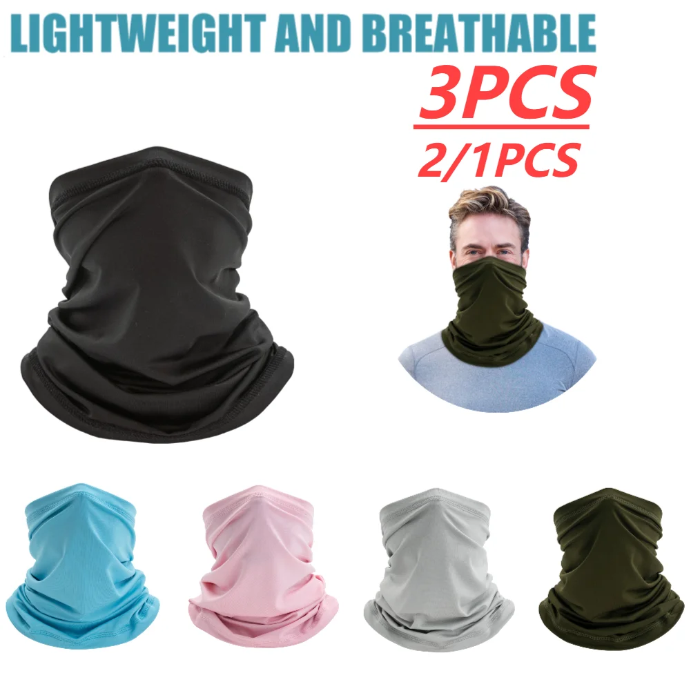 Sommer UV-Schutz Schal Eis Seide Sonnenschutz Maske Hals Rohr schnell trocknende Outdoor-Angeln Radfahren Gesichts schutz atmungsaktives Bandana Image