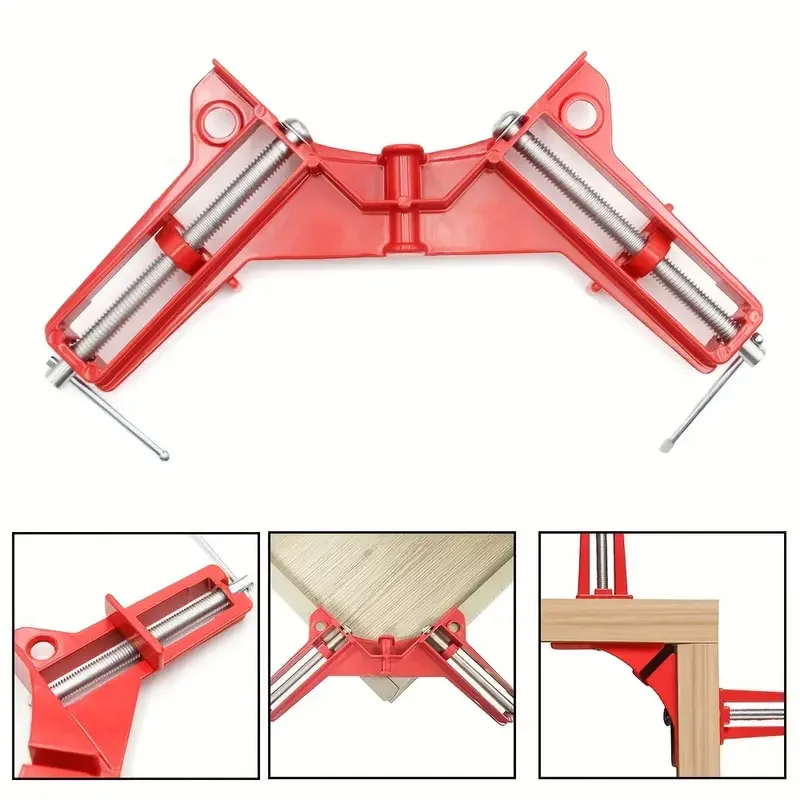 1/2/4 stücke 4 Zoll 90 Grad Winkel Klemme Rechtwinklig Holzbearbeitung Rahmen Klemme DIY Glas Klemmen Ecke halter Holz Hand Werkzeug Image