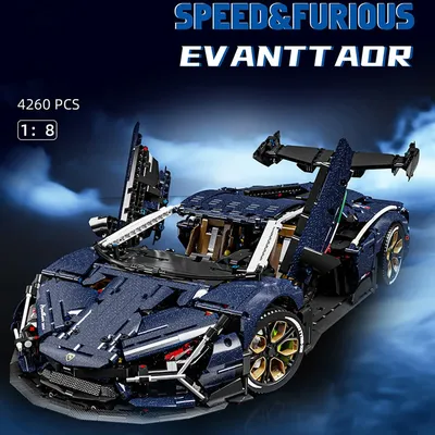 Neue 10724 4260 stücke 1:8 MOC Technische RC Supercar Bausteine Modell Racing Ziegel Montage Image