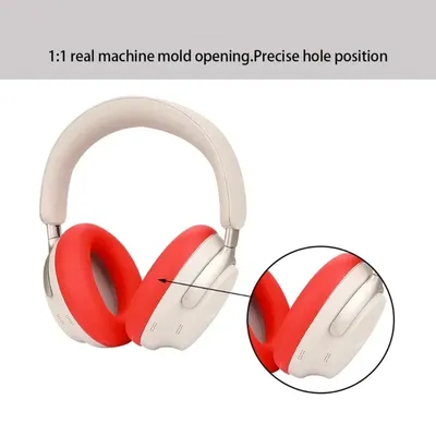 Silikon-Ohrenschützer-Schutzhülle, geeignet für Bose QuietComfort Ultra-Kopfhörer. Hautfreundlich, Image