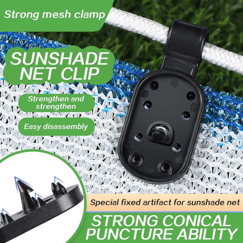 50 stücke Shadecloth Clips Sonnenschirm Netting Befestigungs Clips Wiederverwendbare Sonnenschirm Tuch Clips Abnehmbare Markise Für Gewächshäuser Outdoor Image