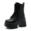 Neue Luxus Leder Frauen Hohe Marke ZIP Erhöhen Casual Stiefeletten Pumps Heels Weiße Schuhe 11 cm