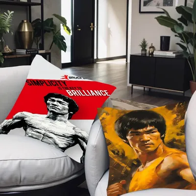 Bruces Lee Kissenbezug, dekoratives Kissen, Sofa, Heimdekoration, Kissenbezüge Image