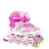 Vierrädrige Inline-Skateschuhe, mehrere Farben und Größen, Kinder-Rollschuhe für Jungen und Mädchen, alle Flash-Set-Altersgruppen