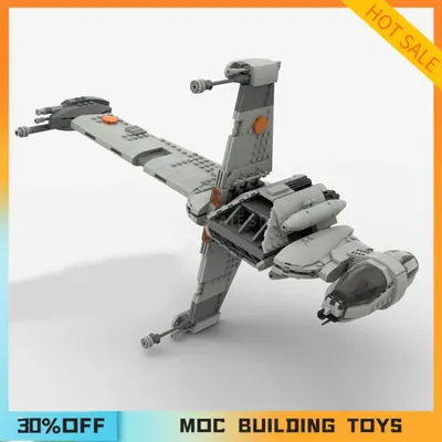 896PCS Angepasst MOC A/SF-01 B Flügel Starfighter Bausteine Technologie Ziegel DIY Kreative Montage Image