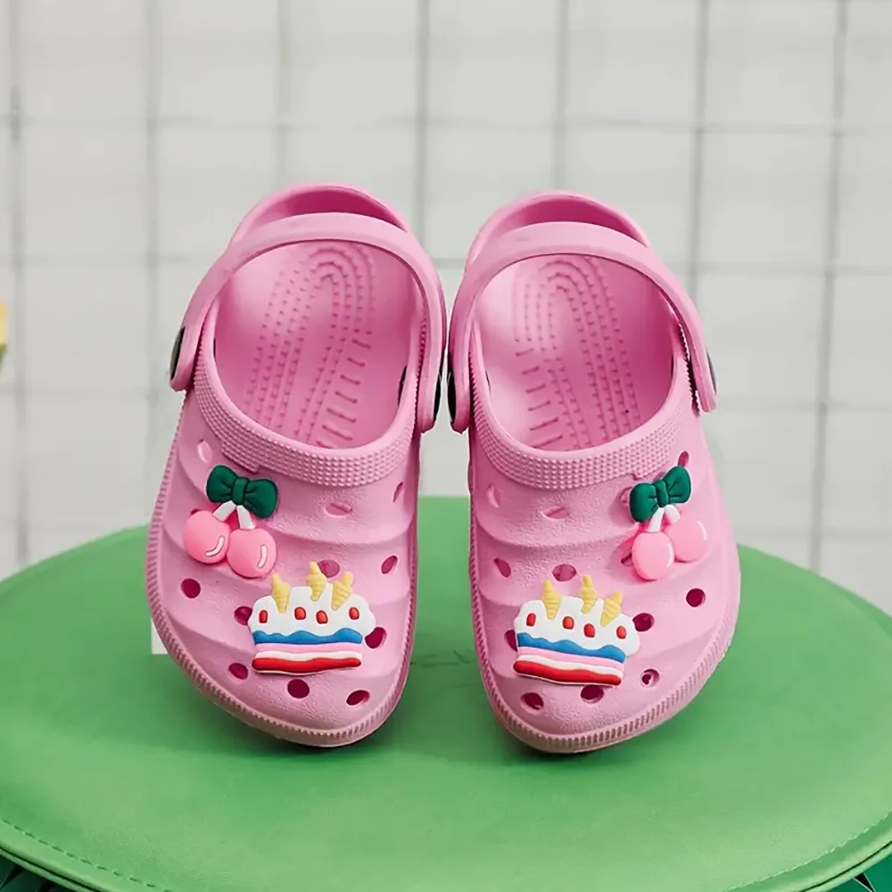 Sommer Kinder Schuhe Sandalen Loch Kinder Schuhe Hausschuhe Weiche Anti-Skid Cartoon Design Loch Baby Schuhe Sandstrand Für jungen Mädchen