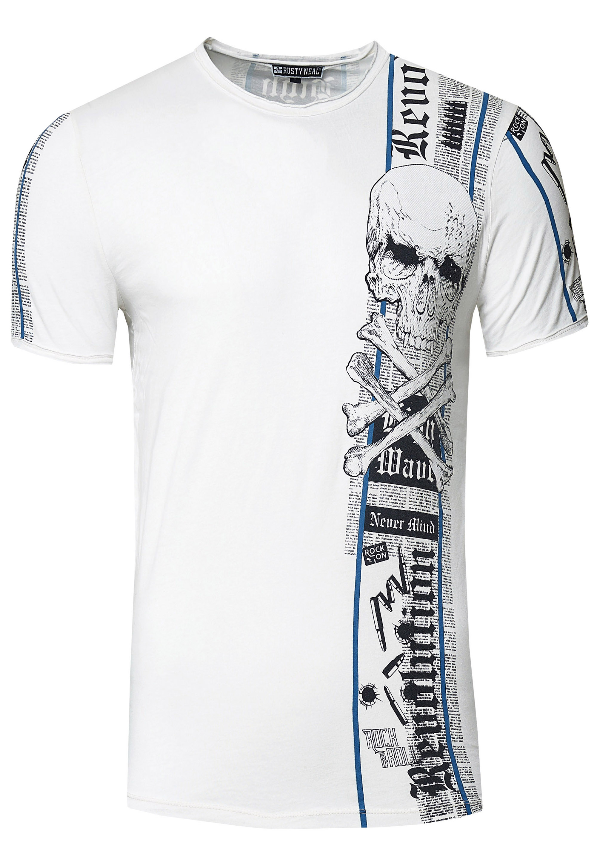 Biker T-Shirt Front & Back Printed Image